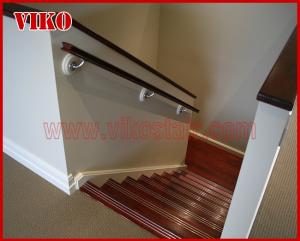 China Double Steel Plate Staircase VK54S  Railing 304 Stainless steel Tread beech , Handrail b eech Stringer,carbon on sale