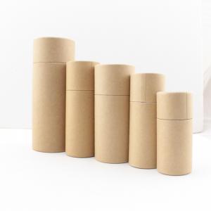  Kraft Paper Tube Packaging , Food Grade Cardboard Cylinder Container For Tea Manufactures