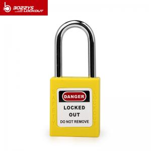 China 38mm Metal Shackle Osha Safety Padlock With Key Differ And Key Different on sale