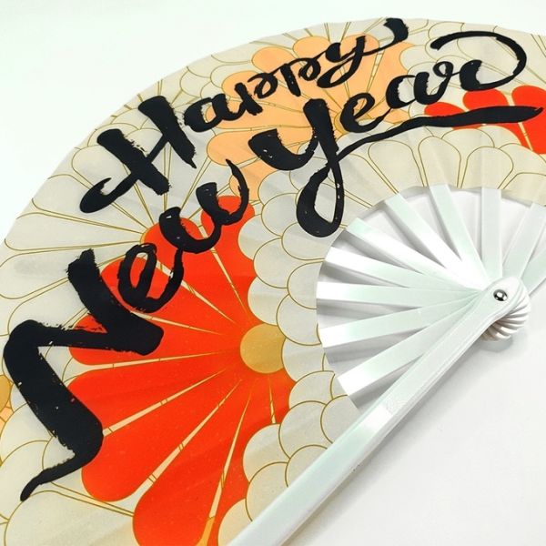 Sublimation Polyester Folding Fan 13'' DIY Heat Transfer Materials