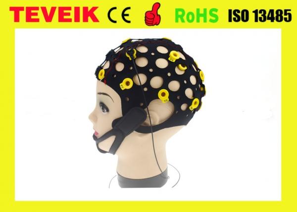 Black Tin Electrode EEG electrode cap, 20 leads separating EEG hat