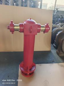 China Painted Red Vertical Fire Hydrant Pillar Two Way ODM on sale