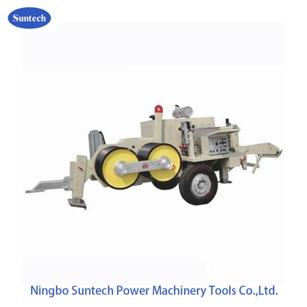 Overhead Line 300KN Wire Puller Machiner , Hydraulic Pulling And Mounting