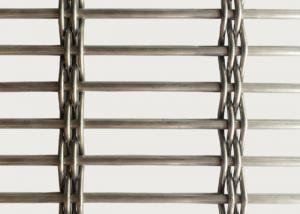 China SS 316 Plain Weave Metal Interior Furniture Decorative For Architectural Woven Wire Mesh on sale