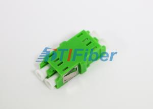  APC Duplex Fiber Female Female Adapter With Green Color Housing , SC Shape Type Manufactures
