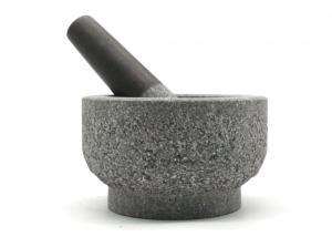  Natural Granite Stone Mortar And Pestle Large Herb Guacamole Bowl And Pestle Manufactures
