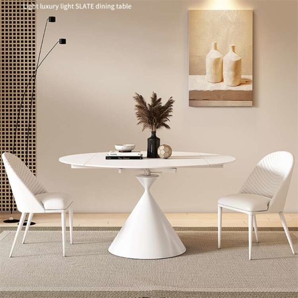 Round Square Rectangle Dining Table Set 4 Chairs Luxury Dining Table Set