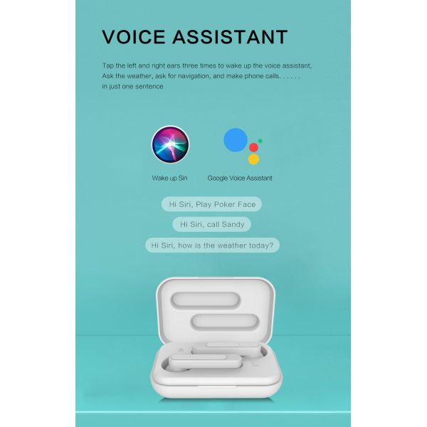 Noise Cancelling V4.1 EDR Wireless Bluetooth Earphone TWS Headset In Ear