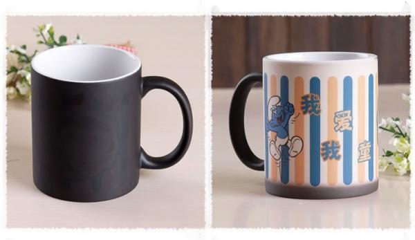 Quality the 11oz change colors mug pronting photos ceramic cup MAGIC MUG for sale