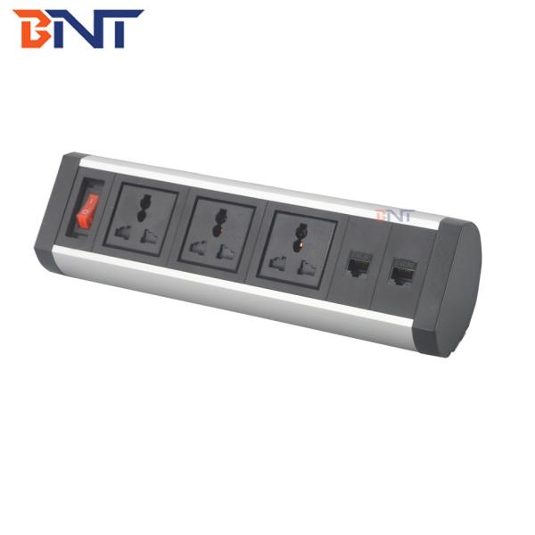 Quality Movable Aluminum Alloy Multimedia Desktop Socket With Modular Design for sale