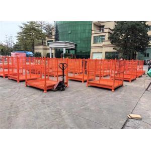 Metal Customized Fabric Roll Foldable Stackable Warehouse Racks