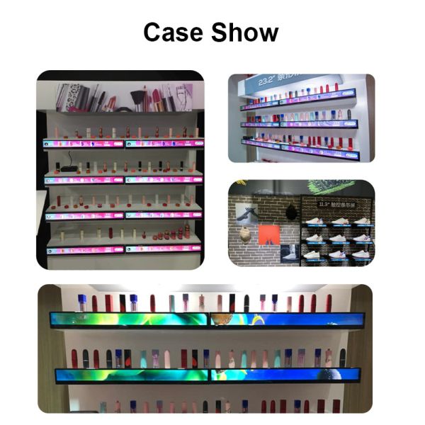 High Brightness Shelf Edge Bar Lcd Monitor Retail Stores Ultra Wide Stretched Displays 49.5Inch