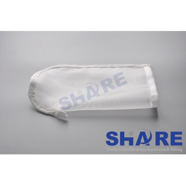 Stitched / Sewn Nmo Monofilament Nylon Mesh Filter Bags 25 Microns Auto Industrial Spray Painting Filter Bags