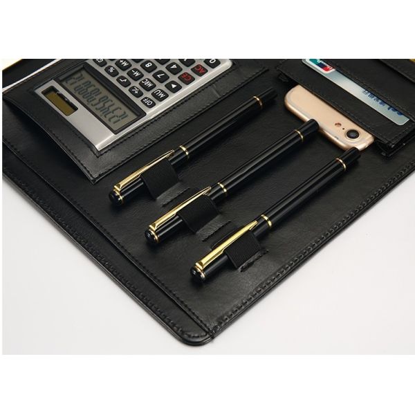 Executive Personalized Leather Padfolio Dimension 32 X 25 X 2.5 Cm With Calculator