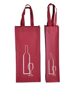 China custom promotional non woven wine bottle bags non woven tote bags supplier on sale