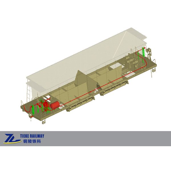 70 Ton Load Railway Hopper Wagons Self Discharging Coal Hopper Car