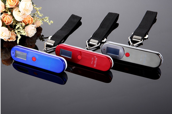 Easy To Carry Travel Weighing Scale , Tare Function Digital Suitcase Scales