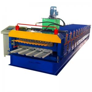 China High Productivity Double Deck Roll Former Double Layer Roll Forming Machine 380volt on sale