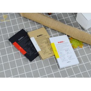 China cardboard Printed Mobile Accessories Packaging Tempered Glass Screen Protector Packaging Box on sale