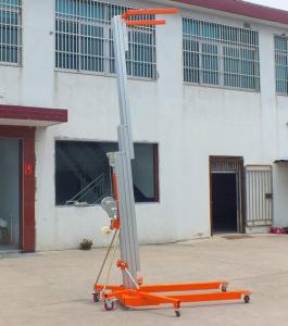  Blue Color Manual Pallet Stacker , Manual Forklift Stacker Telescoping Lift High Strength Manufactures
