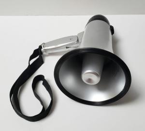  18650 Portable Lthium Battery Operated Bullhorn Megaphone ABS Construction 30W Manufactures