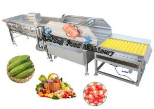 China Automatic Salad Fruit Air Bubble Cleaning Production Line Customized on sale