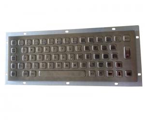 China IP65 oil proof full key travel industrial metallic keyboard with 64 keys and  short USB cable on sale
