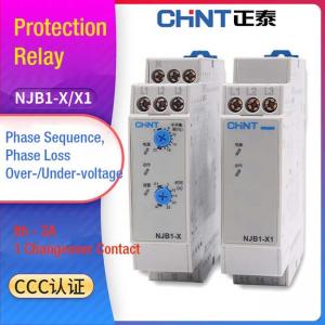 Phase Sequence Phase Failure Protection Relay , Over Under Voltage Protection Relay 380-400V Manufactures