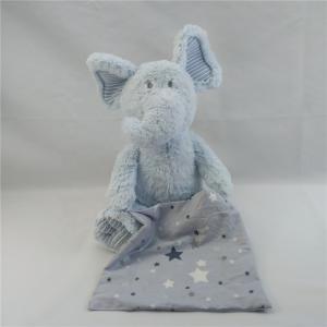  Children Gift Blue Elephant Baby Playing Toys Musical Movement Stuffed Elephant Toy Manufactures