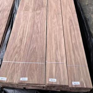 China Grain Walnut Wood Veneer Natural Sheet Rotary Cut Square Edge Treatment on sale