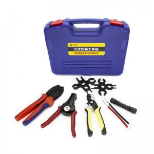 China Adjusting Ratcheting Connector Crimper Pliers Wire Terminal Crimping Tool Kit on sale