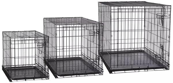 ISO9001 All Seasons 46cm 3.2kgs Metal Dog Crates Fold & Carry