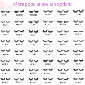 27mm Length Faux Natural False Eyelashes Magnetic Lashes With Liner