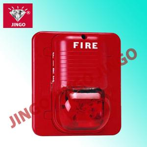  Electric DC 24V conventional fire alarm 2 wire systems strobe sounder Manufactures