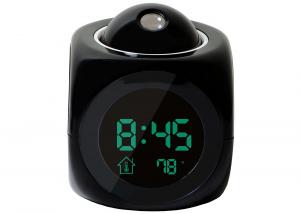 China 7.5*7.5cm Multifunction Vibe LCD Talking Projection Alarm Clock Time & Temp Display Calendar/Temperature/Time Display on sale