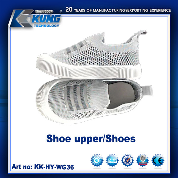 Lady Flyknit Upper / Shoes EVA Outer Sole High Elastic Customized Color