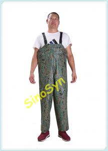 FQY1908 Digital-Camouflage PVC Safty Chest/ Waist Protective Working Fishery Men Pants Manufactures