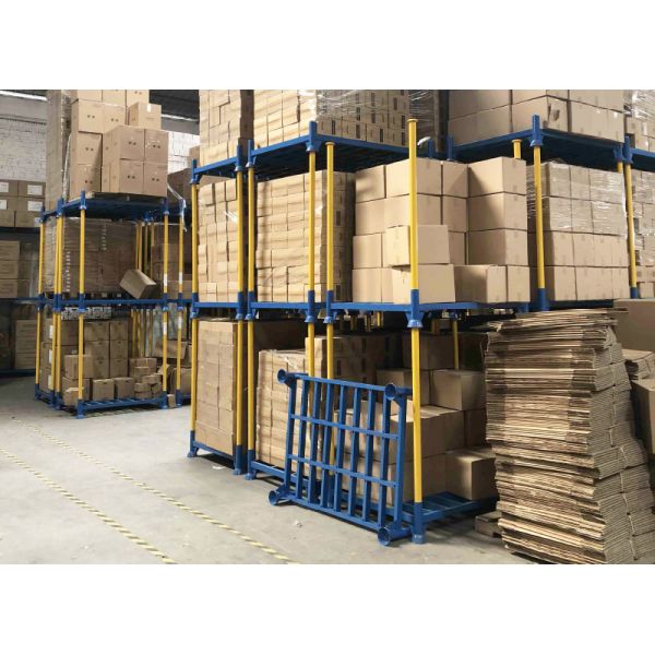 Round Post Foldable Stacking rack Demountable Stacking rack Stackable Rack