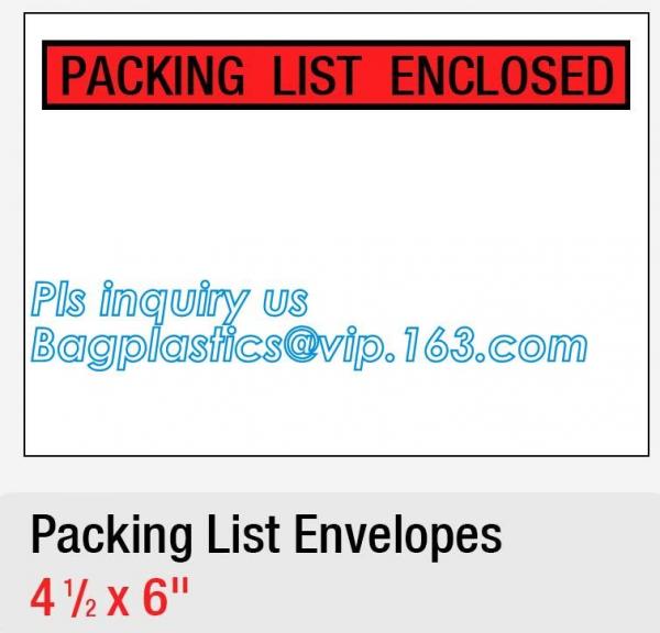 FedEx packing list envelope adhesive tape bag Pressure Sensitive zip lock packing list envelope, Post Fedex Plastic Expr