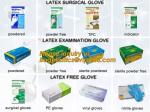 Disposable Latex/Vinyl Medical Examination Gloves,Sterile Powder Free Latex