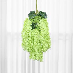  Wedding Artificial Flower Vine Wisteria Artificial Wisteria Hanging Flowers Manufactures