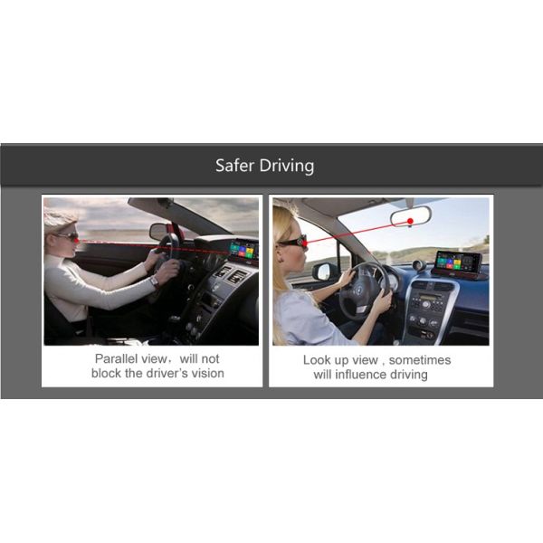 Car Camera Full HD 1080P Rearview Mirror Wifi 3G Car DVR with GPS Navigation 7" Android Dash Camera