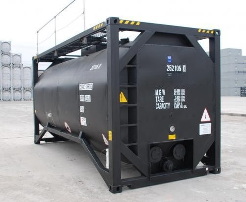 UN T3 Fire Heating 20ft Bitumen ISO Tank Container with CSC Certificate and 16MnDR Vessel Material