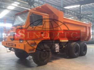 China U Shape Rigid Dump Truck , Single Side Cab 50 -  60 Ton Heavy Dump Truck on sale