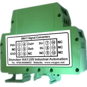  WAYJUN 3000VDC isolation Potentiometer to DC Signal Transmitter signal converter green DIN35 CE approved Manufactures
