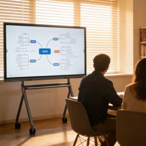 China All-in-One 55 Conference Smart White Board - Built-in Camera, Audio & Wireless Presentation System on sale