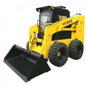 China 37Kw 2500rpm Mini Skid Steer Loader Small Articulating Loader HTS35 on sale