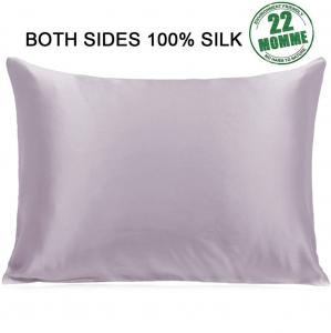  Plain Dyed Purple 100 Pure Silk Pillowcase 19 Momme For Hair Non Toxic Manufactures