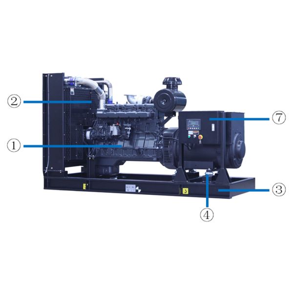 400 Kva 70kv Open Frame Generator YC4D120-D30 140A China Perkins Diesel Generator