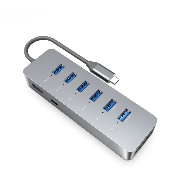 10 Port Usb C Hub USB 3.0 Hub With 5Gbps Data Transfer 2ft Extended Cable